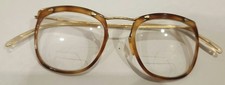 Lunettes de vue double foyer vintage doré en rebord écaille de tortue fines