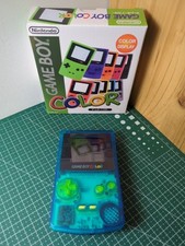 Nintendo Game boy color gameboy GBC Avec Boîte Transparente Bleue