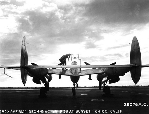 Ww2 aaf lightning avion - p-38,