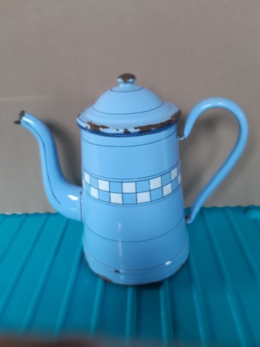 Cafetière émaillée ancienne - cafetière,