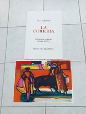 LA CORRIDA LITHOGRAPHIE DE GEORGES BRIATA BON ETAT