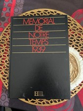 Livre Mémorial De Notre Temps 1939