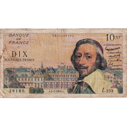France nouveaux francs - 10,
