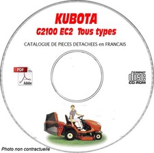 GR2100 EC2 - Catalogue Pieces CDROM KUBOTA FR Expédition - --, Support - CD-ROM