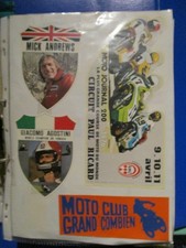 4 AUTOCOLLANTS MOTO PAUL