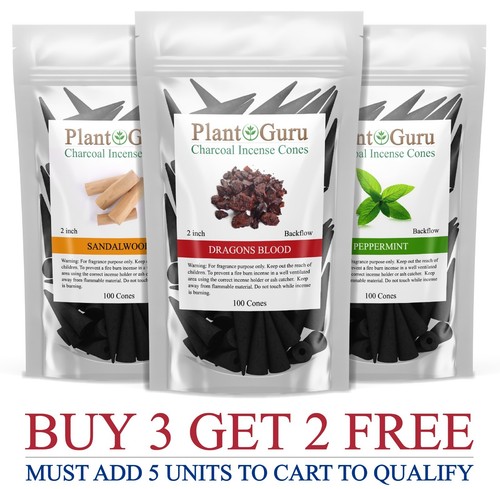 100 jumbo charcoal incense - 100,