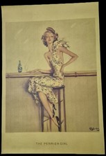 Affiche publicitaire perrier - publicitaire,
