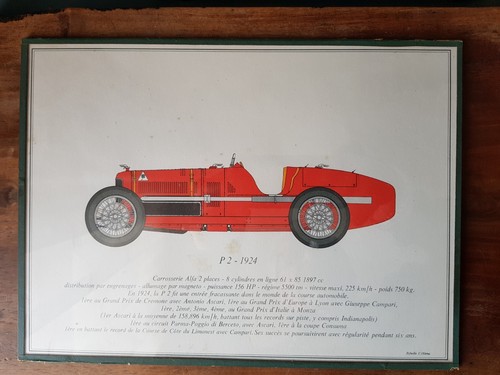 Ancienne gravure voiture - ancienne,