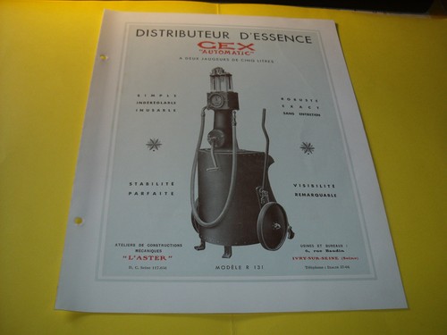 Depliant epoque pompe a - depliant, d