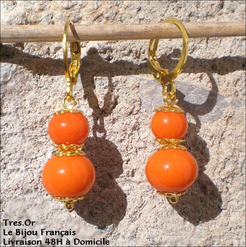 Boucles oreille perles de - d'oreille,