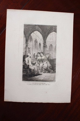 1882 eau forte de mongin - ✒,