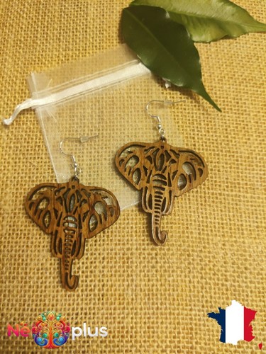 Boucles oreilles eléphant - d'oreilles,