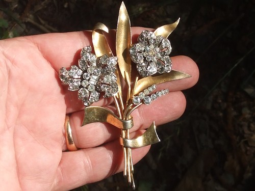 Belle xxl broche fleurs - belle,