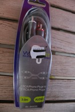 TECHLINK 640033 - Cable Audio Video 2 RCA phono Male to 2 RCA phono Male 3.00m