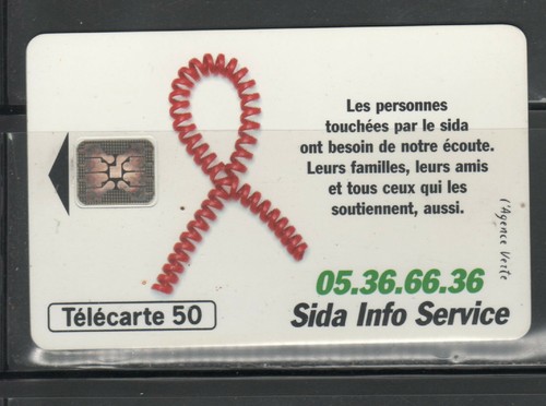 Télécarte sida info - 50,