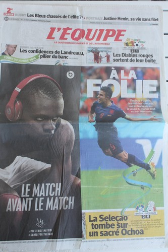 Equipe 2014 cahier - l'equipe, 18/6/2014