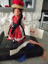 POUPEE FOLKLORIQUE ALLEMANDE TRACHTENPUPPEN FORET NOIRE 14 CM +SOUVENIRS+ BOITE