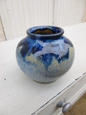 VASE EN GRES FLAMME A COULURES