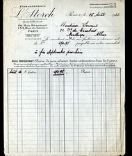 PARIS (II°) USINE de MANTEAUX , FOURRURES & COSTUMES / MODE "L. STORCH" 1932