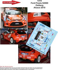 DECALS 1/32 REF 1315 FIESTA S2000 OSTBERG RALLYE FRANCE ALSACE 2010 WRC RALLY