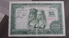 ESPAGNE  - 1000 Pesetas - 29 novembre 1957