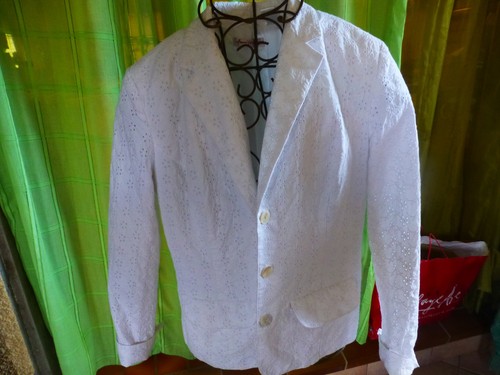 T42 blanche doublée tissus - t42,