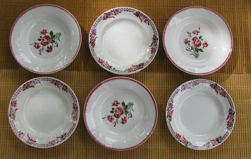 Anciennes assiettes creuses - 6,