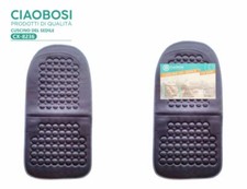 Couvre-Siège Simple Universel Pour Voiture Aéré Avec Dossier Massant Gris Linq