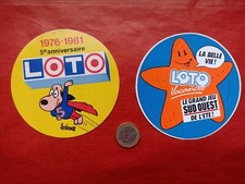 Ancien Autocollant Sticker vintage : LOTERIE NATIONALE - LOTO VACANCES SUD OUEST