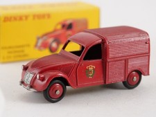 Dinky Toys F n° 25D Citroën 2CV Fourgonnette Incendie jamais joué en boite 1/43