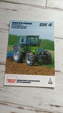 Catalogue  / Brochure Tracteur DEUTZ FAHR DX 4 1987