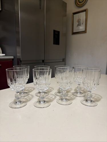 Verres pied cristal d - 8,