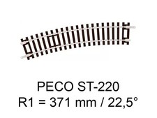 PECO PECO ST-220 - rail courbe