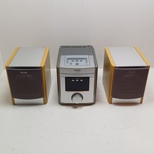 Philips MC165 Micro Compact Disc/Receiver +Speakers TESTED AUX Set Mini Tower