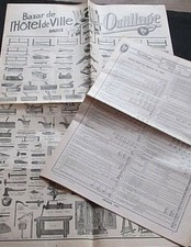 Brochure Outillage Bazar de l'Hotel de Ville BHV 1935 Couvreur, Maçon Menuisier