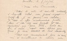 Paul LEMAGNY prix de Rome gravure Villa Medicis carte autographe signée