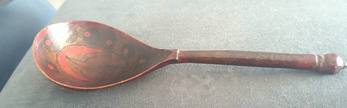 Ancienne cuillère bois - en,