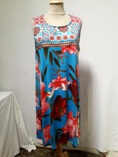 ROBE d'été jersey à fleurs DESIGUAL T.XL JERSEY SUMMER DRESS DESIGUAL size XL