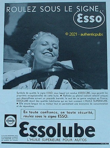 Publicite esso essolube - publicite,