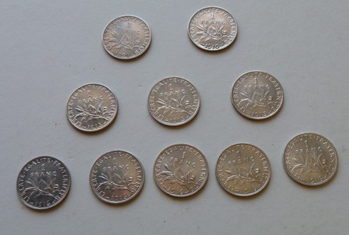 Superbe lot pièces de - 10,