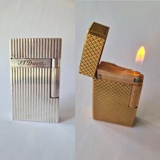 2 x Briquet Dupont plaqué Or