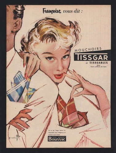 Publicite 1955 tissu - 1955,