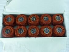 DMC boite 10 pelotes de 10 grammes COTON PERLE 5 N° 019 brun marron ,art 116