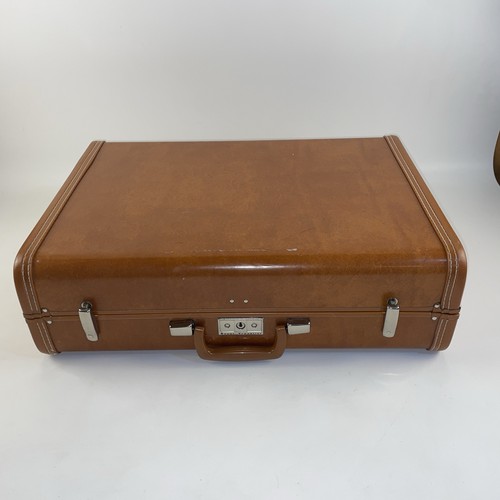 Vintage leather hard - leather, suitcase