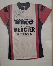 Maillot /jersay Mercier Dédicacé Poulidor