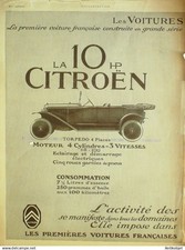 Publicite Auto Citroen 10HP