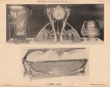 G.DE.RIBAUCOURT;objets d art  n:61-62  art deco de 1903