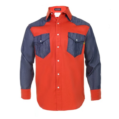 Flame resistant work shirt frc - flame,