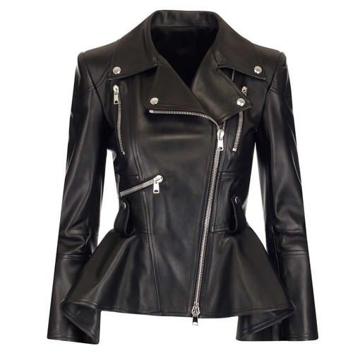 Leatherviz cuir noir veste - noir,
