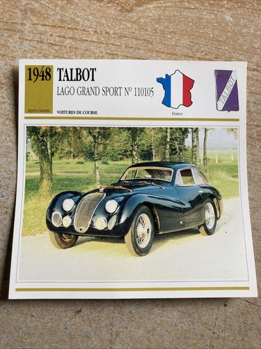 Talbot lago grand sport 1948 - talbot,
